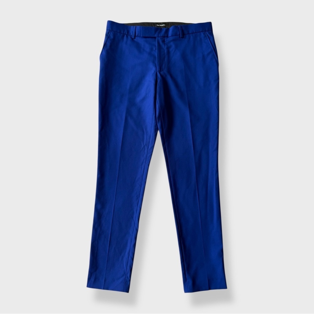 NWT - The Kooples – “New Krush Suit” Wool Slim-Fit Trousers – Electric Blue
